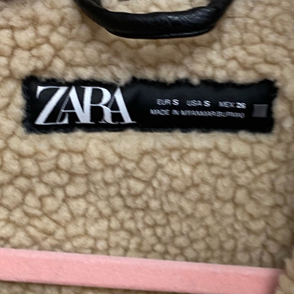 NWOT ZARA DOUBLE-FACED LONG JACKET SZ S - Picture 5 of 9